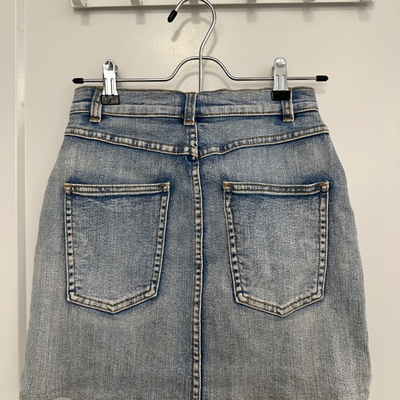 Aritzia Wilfred Free Denim Mini Skirt, 0 - Picture 2 of 6